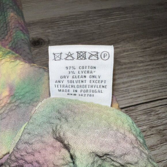 Aime Leon Dore ALD Tie Dye Leisure Shirt Mens Size Small Seersucker Multicolor - Picture 7 of 9